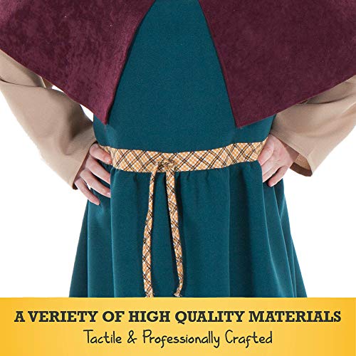 Pretend to Bee - Disfraz de vikingo, para mujer, capa educativa, 9 – 11 años, alta calidad, disfraz para niños | Disfraz de capa con capucha para niñas y vikingos | Disfraces de fantasía para niños