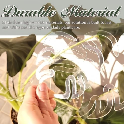 2 Pcs Moss Pole Monstera Plant Support Stakes, Monstera Trellis Indoor, Plant Stem Holder, Clear Stem