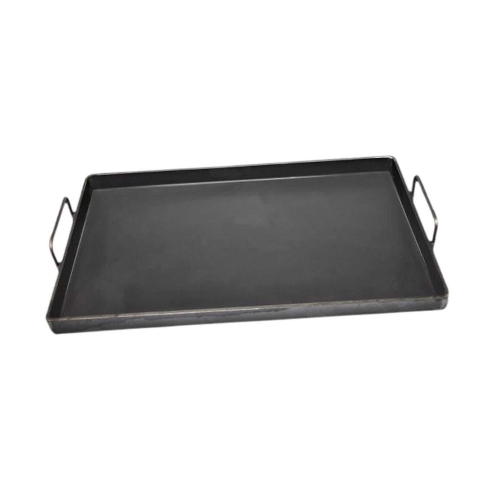 Piastra per Grigliare, Piastra in Ghisa Antiaderente, Piastra per Grigliare Piatta, Padella Multiuso, Due Maniglie per Un Facile Sollevamento, per Cuc, 30x20 Cm
