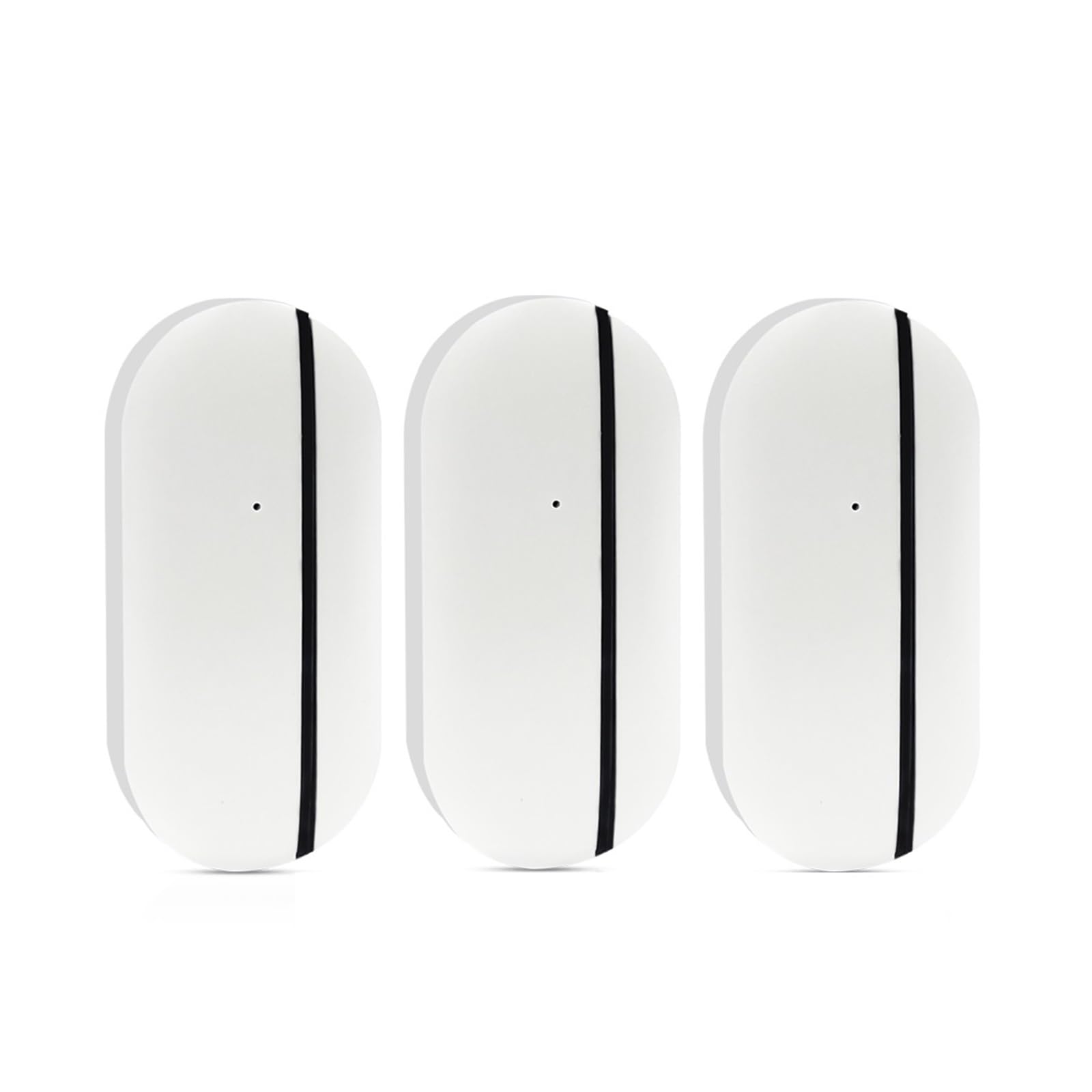 Allarmi Per Porte, Sensore for porte e finestre Zigbee Rilevatore di apertura/chiusura porta Tuya Wifi Domotica intelligente Sensore porta magnetico wireless Per La Sicurezza Domestica ( Color : 3 pcs