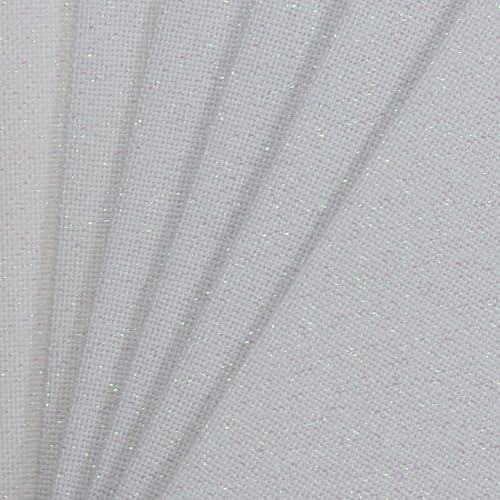 Image of KCS 6 pc of 12 inch x 18 inch 30cmx45cm high Count Counted Cotton Aida Cloth Cross Stitch Fabric (32CT,White Opal)