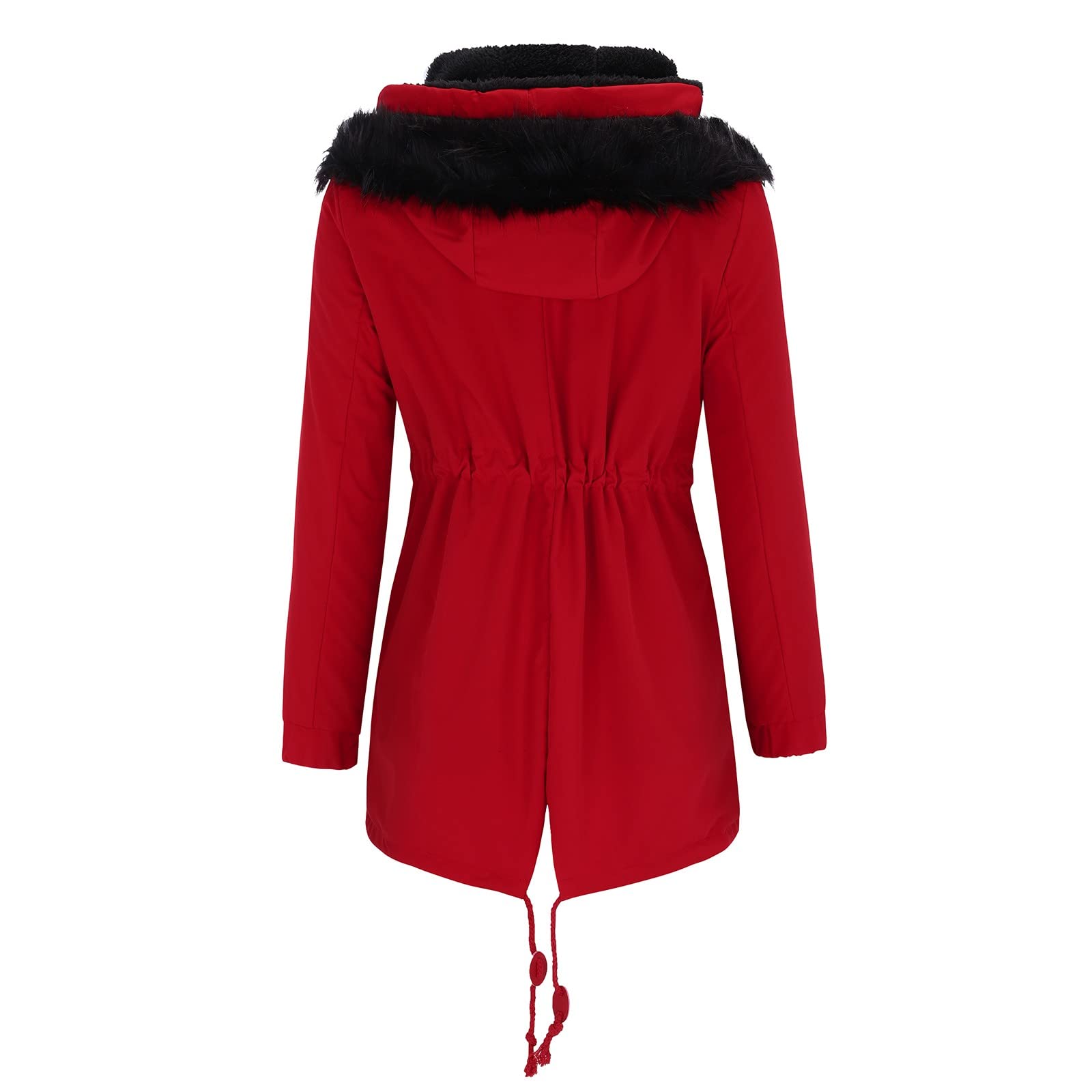 FGUUTYM Inserto cappotto gravidanza caldo spessa giacca lunga coperta con cappuccio
