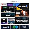 SYLVOX 22 Pouces Smart TV pour Camping Cars | Lecteur DVD| DC 12V Google Television 1080P| Triple Tuner Intégré DVB-T2/S2 Lunette Extrêmement étroite Téléviseur pour Camping, Salon,Caravane