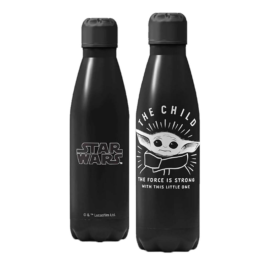 Toys & Gamers The Mandalorian: Star Wars: Grogu Stainless Steel Water Bottle 500ml