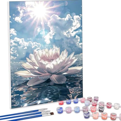 �������G �� �����L�b�g�ɂ��G�� �C Paint by Numbers DIY�y�C���g ��l�� ���S�� �q���p �ȒP�ɓh��� �A�N�������ʊG�̋� ��| ��� ��H�| �L�b�g 3�̃y�C���g�u���V��1�̃Z�b�g�̃A�N�����痿���g�p �z�[�� �I�t�B�X���� G