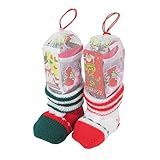 クリスマスブーツ ミニニットブーツ2個1セット お菓子入り ジェリック付き | クリスマス パーティ ギフト プレゼント