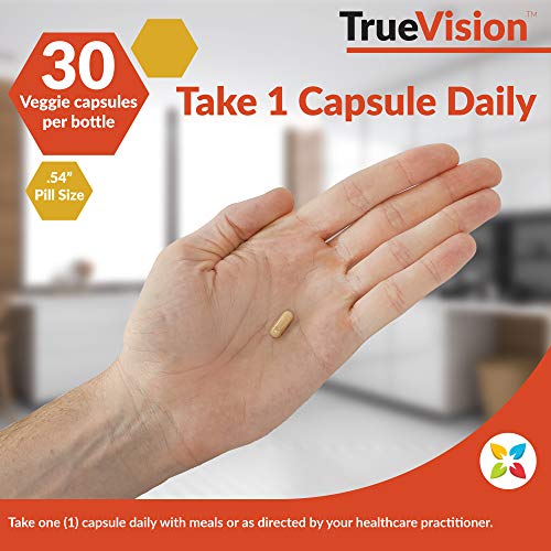 NatureCity True-Vision Eye Health Supplement - Plant-Based Lutein and Zeaxanthin with High Potency Saffron 20mg - Blue Light Potection, Support Central and Night Vision (60 Veggie Capsules)