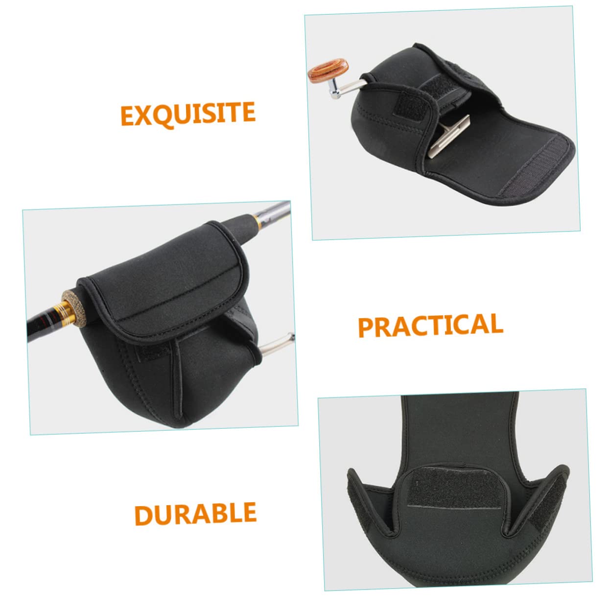 ifundom Fishing Reel Protective Case Pouch Durable Baitcasting Reel Storage Bag for Men Lightweight and Portable Fishing Accessories for Outdoor Fishing Trips