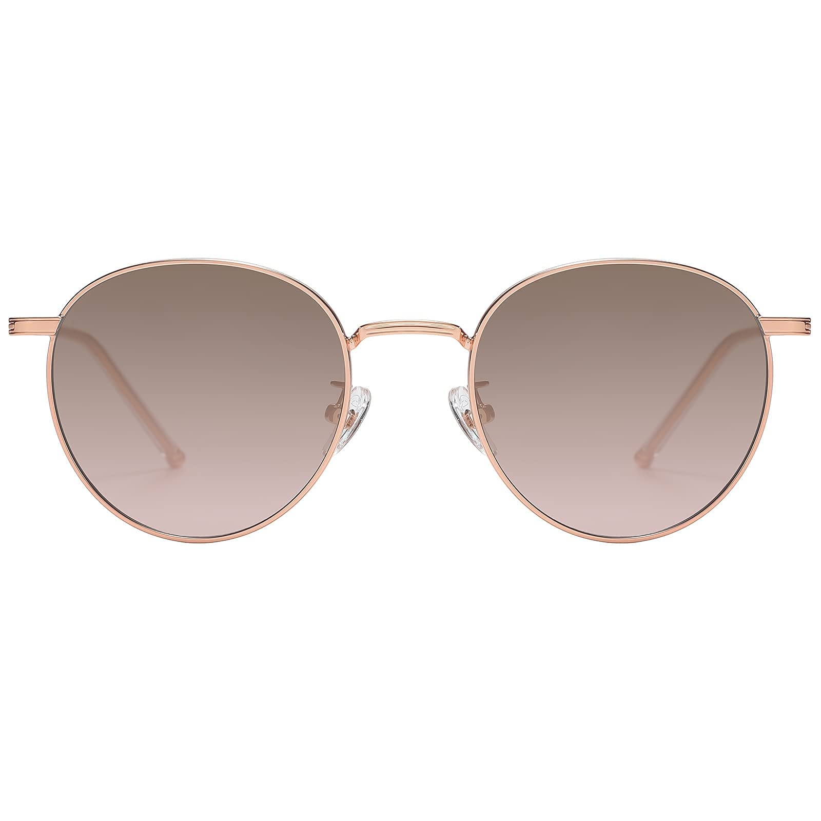 H HELMUT JUST Gafas De Sol Para Mujer Redondas Retro De Metal con Montura Protección UV400