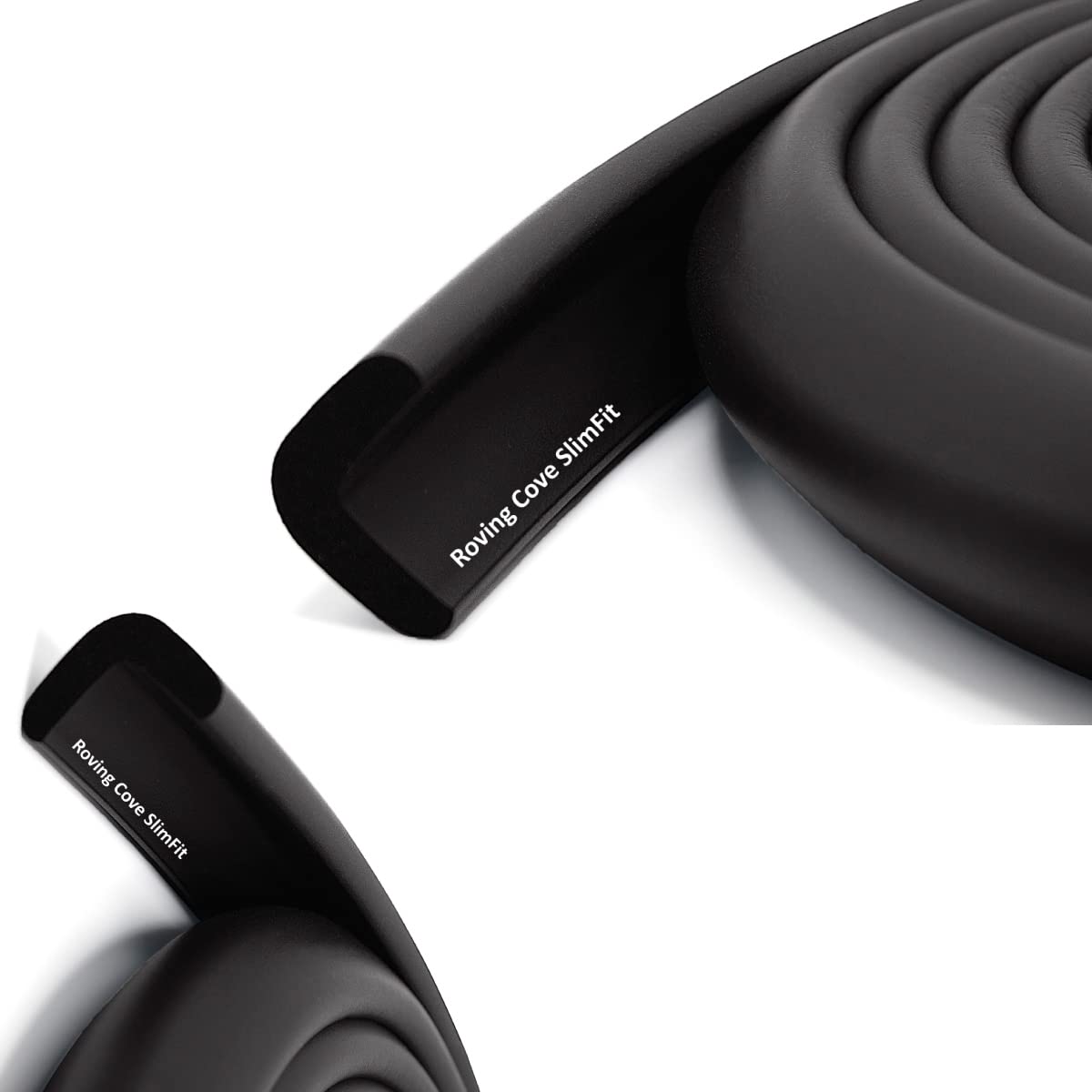 Roving Cove Slimfit Edge Protector for Baby Proofing (9ft Small Edge Only), Soft Rubber Foam Furniture Edge Bumper Guard, Desk Edge Cushion, 3M