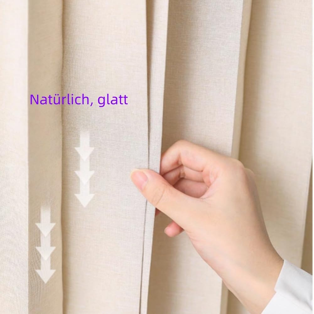 Schrankvorhang für Regale Staubdichte Vorhänge für den Schrank Schränke mit Gleitschienen Leinenmaterial Wasserdicht，Sonnenschutz Kein Bohren Nötig Geeignet für Schlafzimmer(Grau,150cm*200cm)