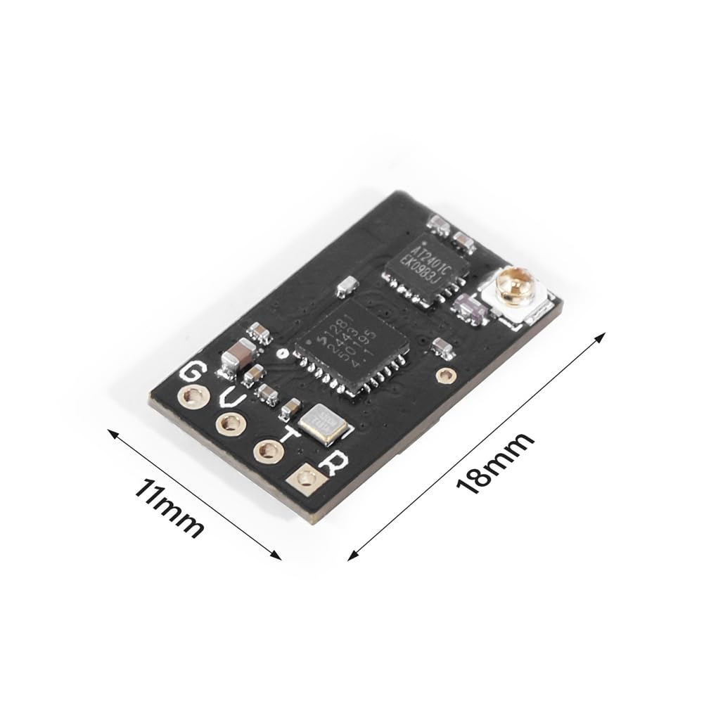 5 Pezzi ELRS 2.4GHz Nano Receiver con Antenna T-Type FPV Firmware 3.3.0 Supporta L'Aggiornamento Wi-Fi per Parti di Droni RC FPV