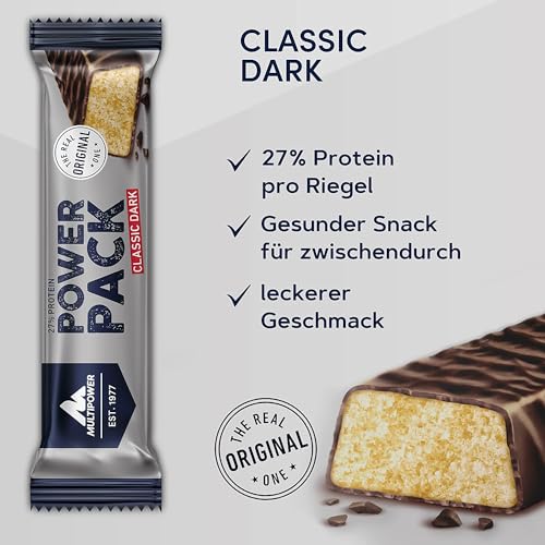 Multipower Power Pack Classic Dark Protein Riegel, Banane-Vanille, 24x35g – Ansicht 4