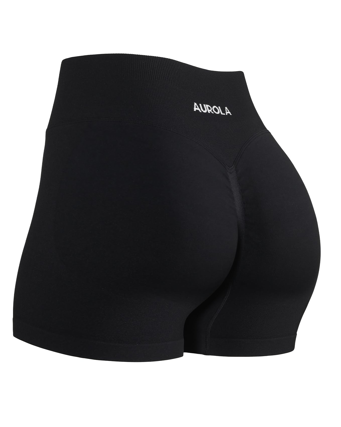 AUROLA Influence Workout Shorts for Women,2.5 3.5 4.5 5.5 6.5 No Roll Up Squat Proof Scrunch Seamless Compression Gym Short