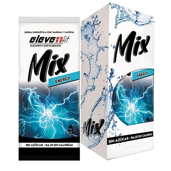 Eleven Fit Mix Instantáneo Sabor Energy 1.5L Bebida Saludable Sin Azúcar Baja en Calorías Caja 12 Sobres