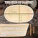 Sondiko Oval Bread Proofing Basket, Handmade Sourdough Bread Baking Supplies, Banneton Bread Proofing Basket Brotform with Proofing Cloth Liner for Sourdough Bread, Baking