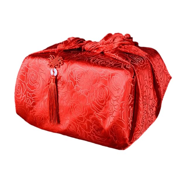 SQMSK 94 * 90 cm 2 szt. Bride To Marry Red wielokrotnego użytku Furoshiki ściereczka do pakowania małych japońskich do pakowania prezentów tkanina kwadratowy szalik Bento do pakowania tkaniny
