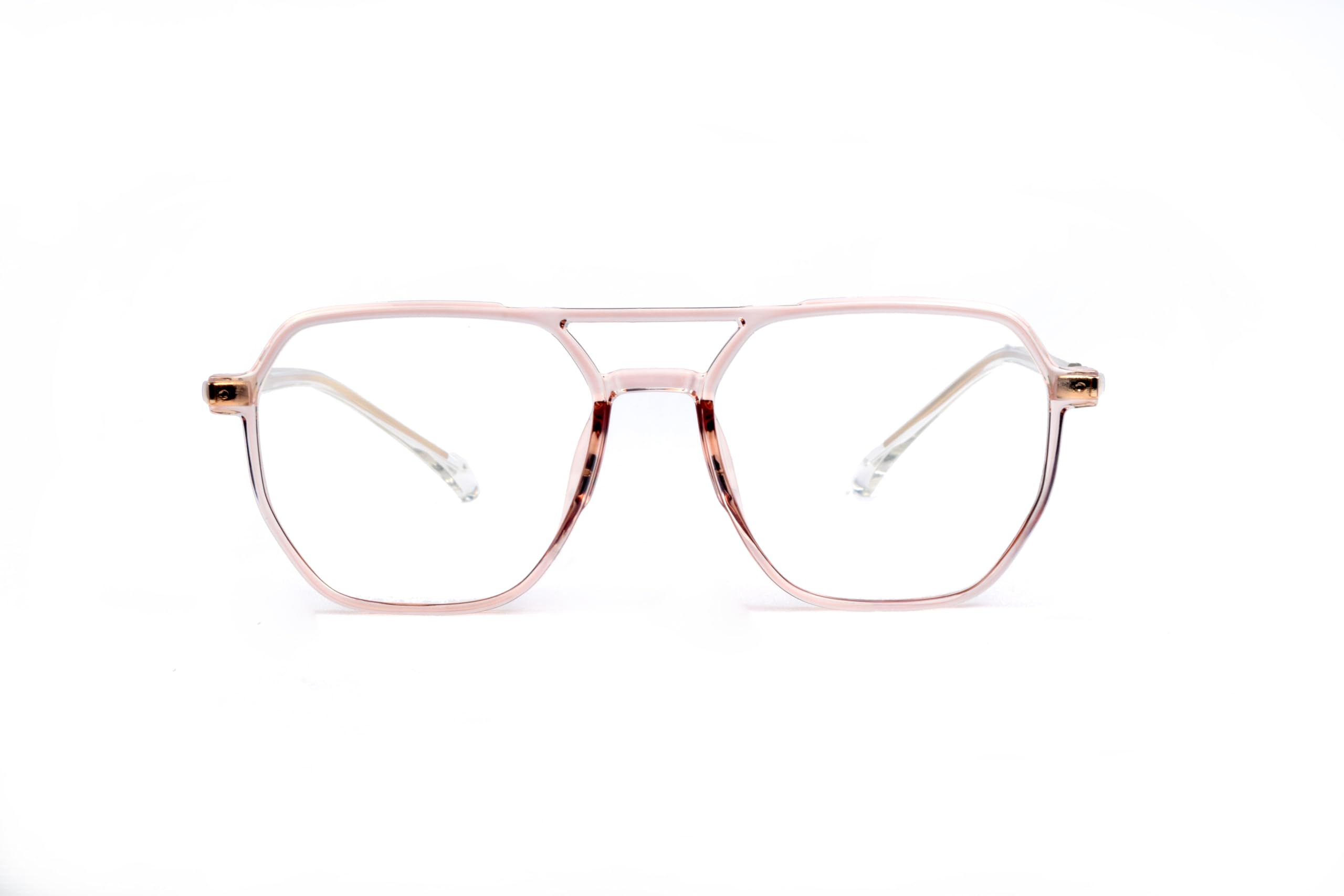 EYELIFEE SLEEK Zero Power Blue Cut Computer Glasses | Double Bridge Square Shape| Gaming Glasses | Anti Glare, Blocks Harmful Rays | UV Protection Specs|Men & Women|