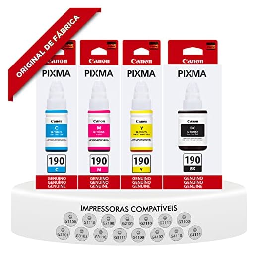Refil de Tinta Canon Gi-190 P/ G1100 G2100 G3100 e G3102 7.000 Pags