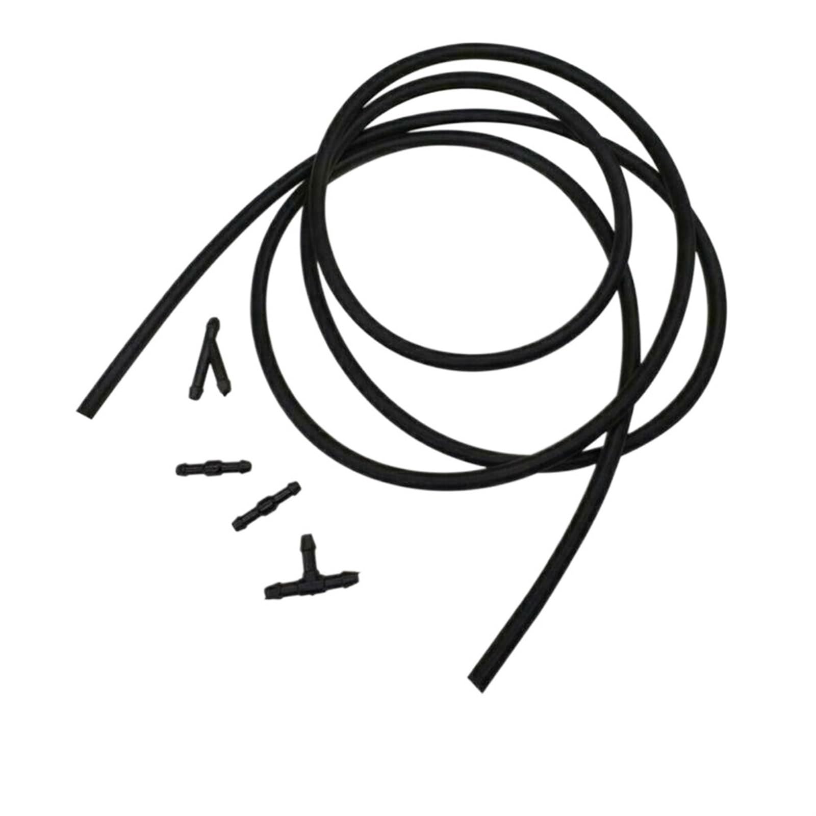 flexiable rubber 1 meter Car Windshield Wiper Washer Jet Tube Pipe with Hose Connectors T Y I Type For Nozzle Pump Car Accessories drain elastic