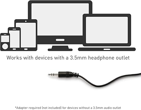 Panasonic Headphones, Lightweight Over The Ear Wired Headphones with Clear, Sound and XBS for Extra Bass, Long Cord, 3.5mm Jack for Phones and Laptops RP-HT161-K (Black)