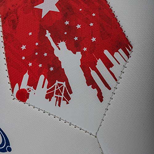 Millenti Us Soccer Balls Size 5 - American Flag Stars And Stripes High-Visibility, Easy-To-Track Designs, Patriotic Usa Soccerball Red White & Blue, Sb1505Us #TOP5