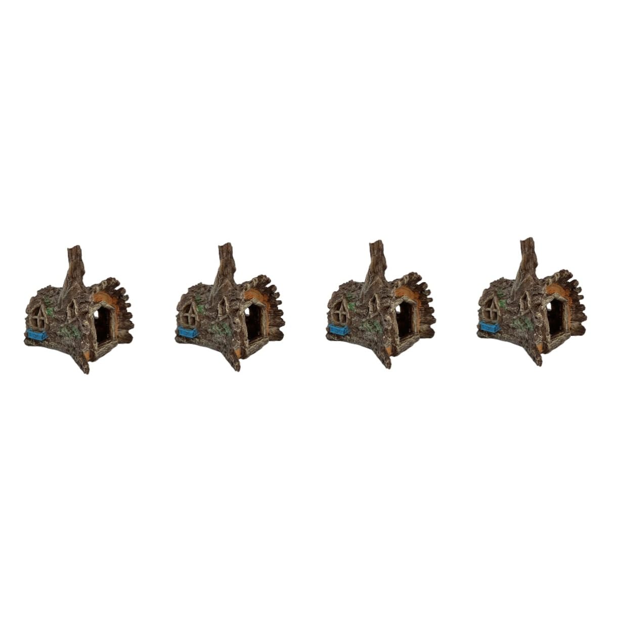 Happyyami 4piezas Refugio Decorativo para Camarones y Peces Casa Escondite para Acuarios Adorno Natural De Árbol Accesorios para Peceras y Acuarios Decoración Acuática Vividamente