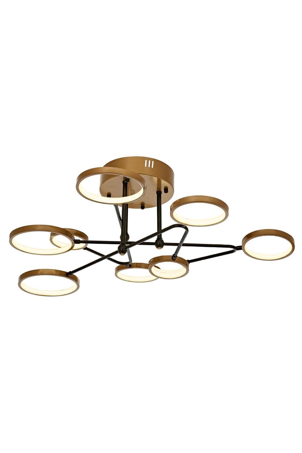 Avonni AR-60359-5BSY Siyah Boyalı Modern Avize LED Metal Pleksi 35cm