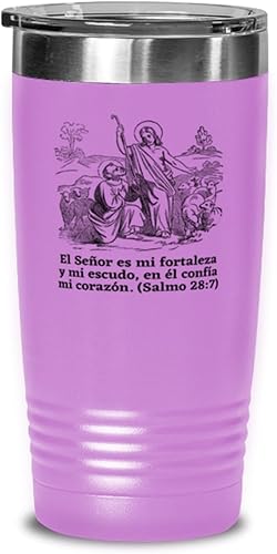 Regalos religiosos para hombres - Salvacion a traves de la gracia y la fe para matrimonio, aniversario, primera comunion - Vaso de Vino color lila