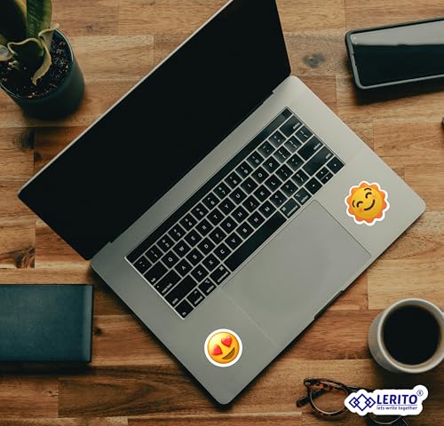Image of Emoji Stickers for Kids & Teens - Vinyl Decals | Waterproof Stickers for Laptops, Water Bottles, Bikes