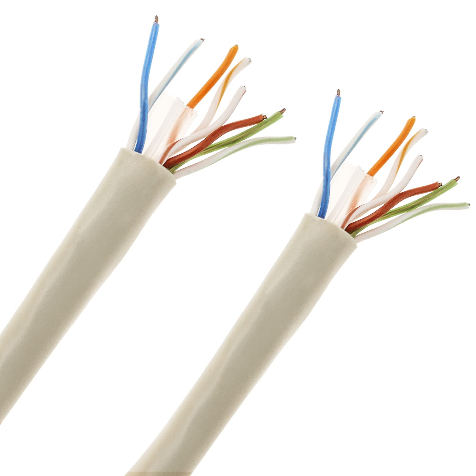 BeMatik - Bobina matassa di Cavo di Rete LAN UTP categoria Cat.6 24AWG Rigido CCA Grigio 100m