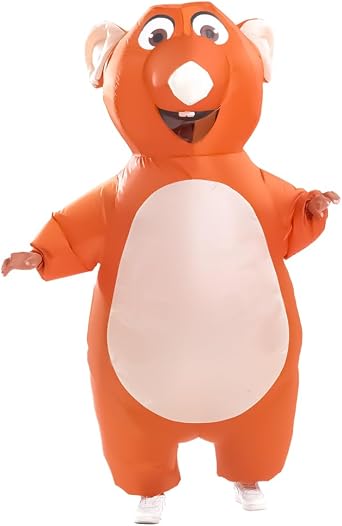Rysotowy Inflatable Mouse Costume for Adult Blow up Mouse Costume Funny Halloween Party Cosplay Costume Suit