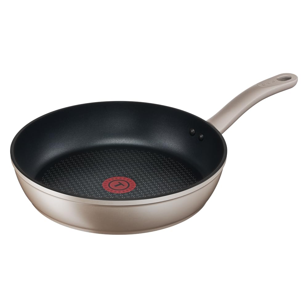 Frigideira 28cm Tefal Sensations Champagne Feita com Alumínio forjado, Base de indução,