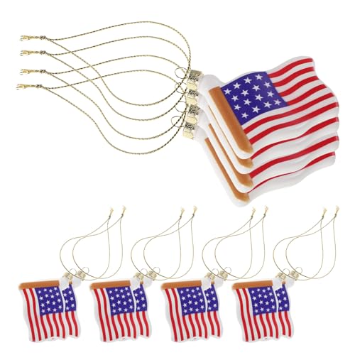 Pendentifs drapeau américain HANABASS pour éviter les décorations jetables fragiles - 6