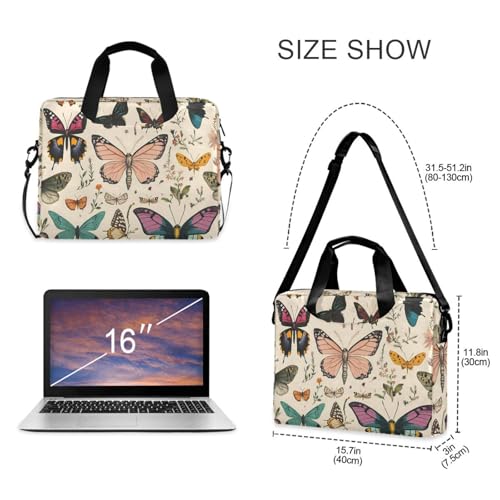 Funda para portátil ALAZA con estampado mariposa 13-15.6 pulg miniatura 5