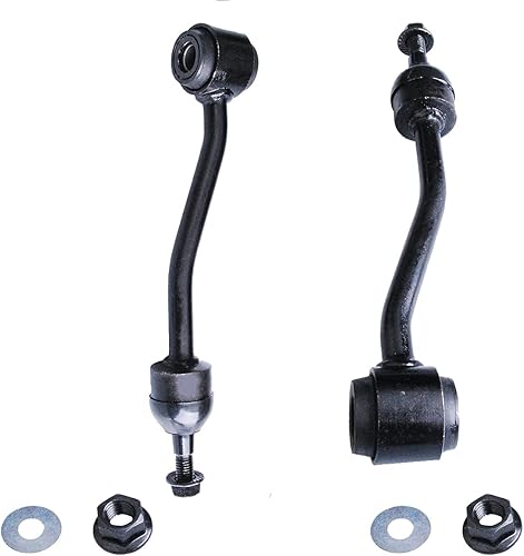 2 paquetes de kit de enlace de barra estabilizadora Compatible con Jeep TJ 1997-2006, enlace de barra antivuelco delantera Compatible con Jeep