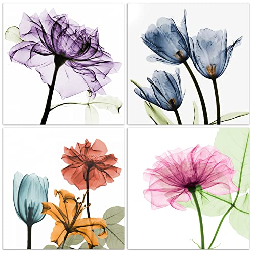 Diamond Art, lot de 4 kits de peinture diamant pour adultes, art 5D à faire soi-même pour débutants, art en cristal pour décoration murale de la maison (4 couleurs mélangées) Cover