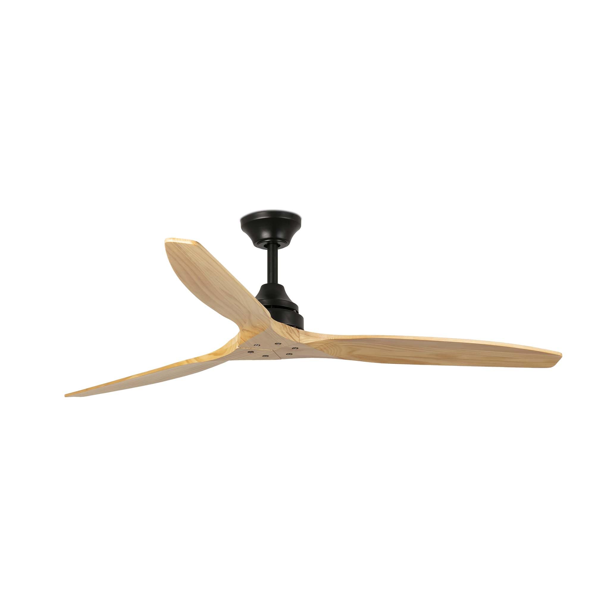 B&Q -  Luminosa Alo Large BlackWood Dc Ceiling Fan 6 Speed