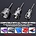 Muaoush 3PCS PVC Pipe Threader Kit - Dual-Function Internal & External Pipe Threading Tool for 1/2