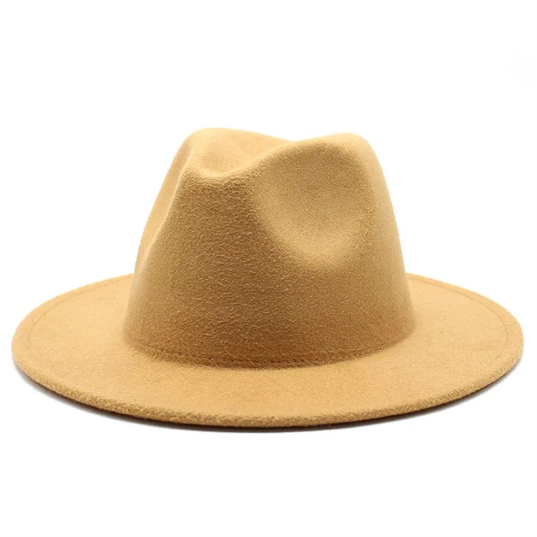 Big Brim Cappelli Per Le Donne Vintage Chiesa Cappelli Flat Brim Jazz Cap Inverno Delle Donne Cappello Feltro