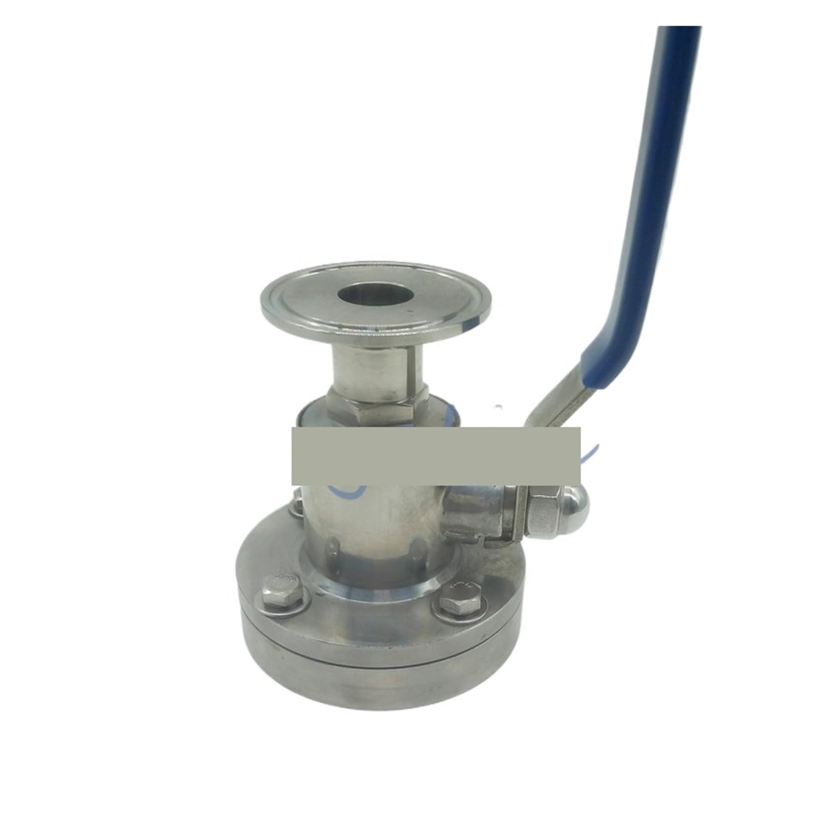 1-1/2" Stainless Steel 304 Sanitary Tank Bottom Ball Valve Tri-Clamp OD 50.5mm