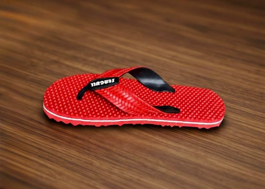 Image of SGLAQPM Men's Flip Flops | Comfortable Casual Slippers for Men | Bathroom Slipper /Chappal for all, easy to put in /out, Long Life Slippers