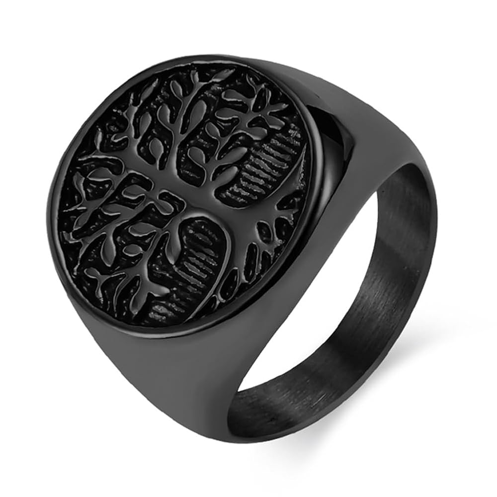 アクセサリー Maple Danny Signet Ring 18mm Danny Signet Ring in 14K Gold/Abalone Shell – Blue Owl Workshop