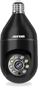 Câmera Lâmpada Wi-Fi 1080P Full HD 360° – Visão Noturna, Detecção Humana Inteligente, Áudio Bidirecional, Gravação em Nuvem e MicroSD até 128GB (preto)