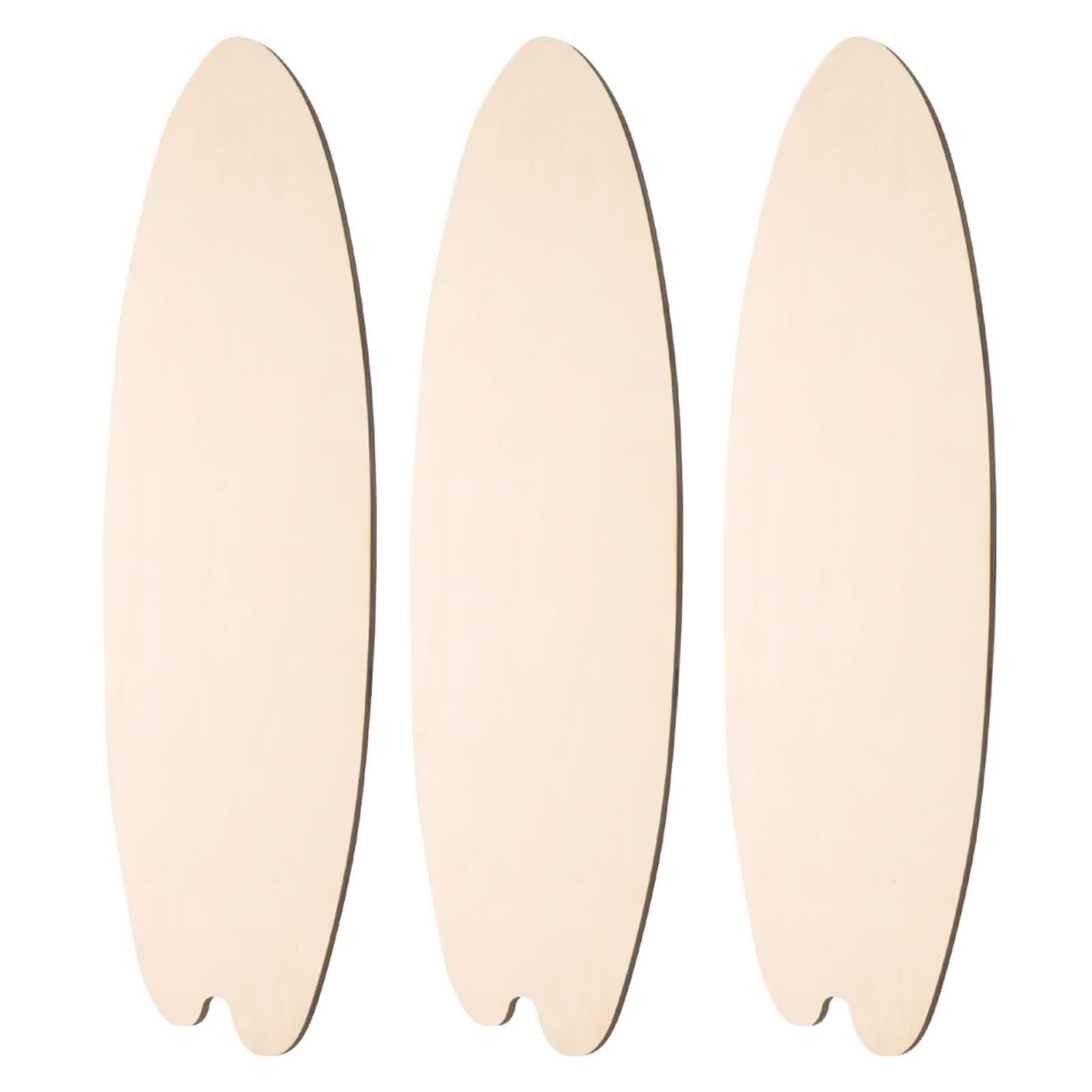 Carteles De Madera Sin Terminar 3 piezas de tabla de surf de madera en blanco for colgar en la pared, decoración sin terminar, letrero for el hogar, jardín, fiesta, artesanía de madera, decoración de