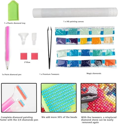 Kit Broderie strass 5D haute définition pour Noel Decoration