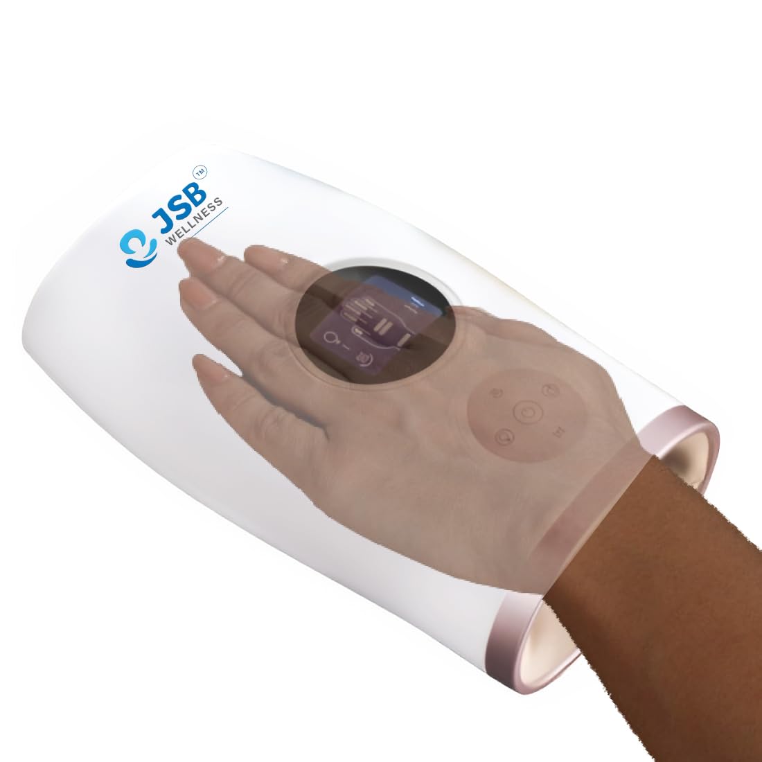 JSB HF153 Hand Massager Machine for Arthritis Pain Relief & Finger Joint Palm Acupressure – With Heat – White – 5 Massage Programs – 6 Intensity Levels – Rechargeable – Wireless – 1 Year Warranty (B0DH2SLX9Q) Amazon Price History, Amazon Price Tracker