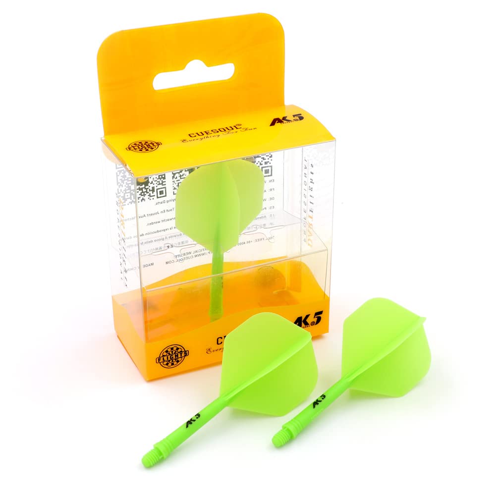CUESOUL Rost Eje de dardo Integrado y Plumas estándar/lágrima de Pera/Forma Delgada con patrón Atractivo, Juego de 3 Piezas — view 58