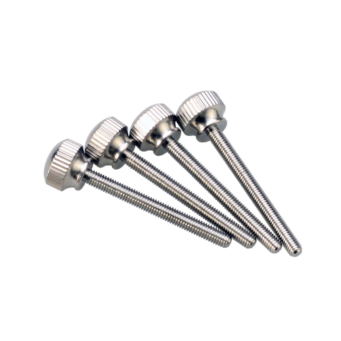 M3 Long Thread Knurled Thumb Screws Shoulder Type Equipment Case Screws Manual Control Screw, Stainless Steel, 6 Pieces (M3 x 25 mm)