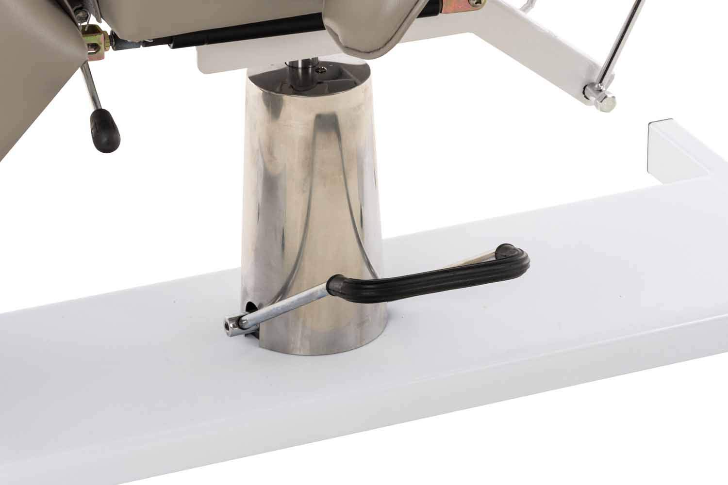 CLP Lettino Idraulico Centri Estetici Split V2 In Similpelle I Lettino Professionale Regolabile Con Braccioli Rimovibili, Carico Max 400 KG, Colore:grigio